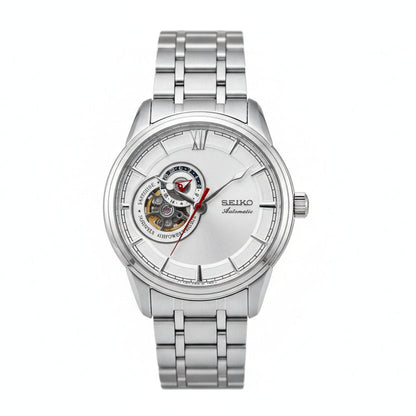 Automatic Open Heart Erkek Kol Saati | Silver